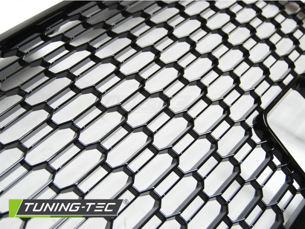 Upgrade Sportgrill / Kühlergrill für Audi A3 8V Facelift 17+  Hochglanz schwarz in Wabendesign